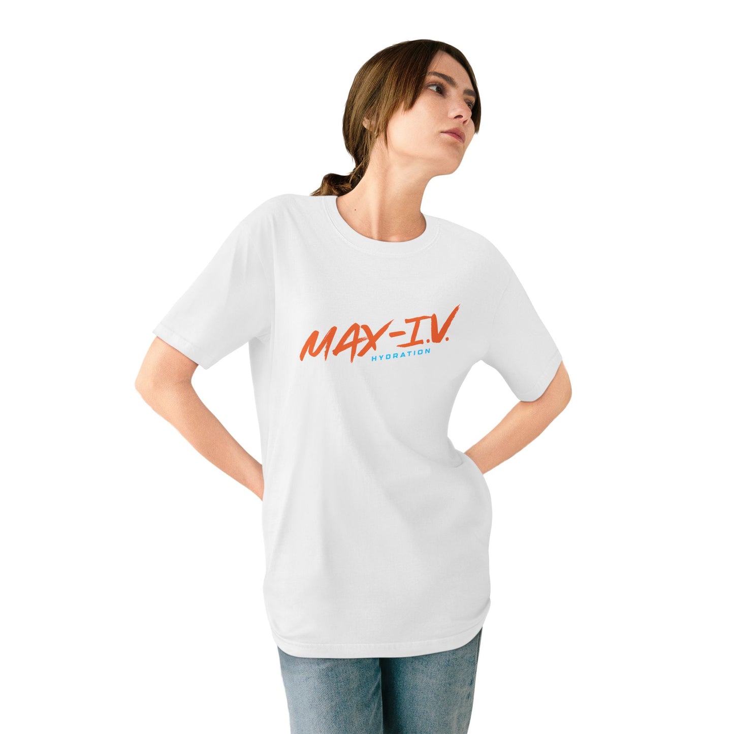 Organic MAX-IV Cotton T-shirt (orange logo)
