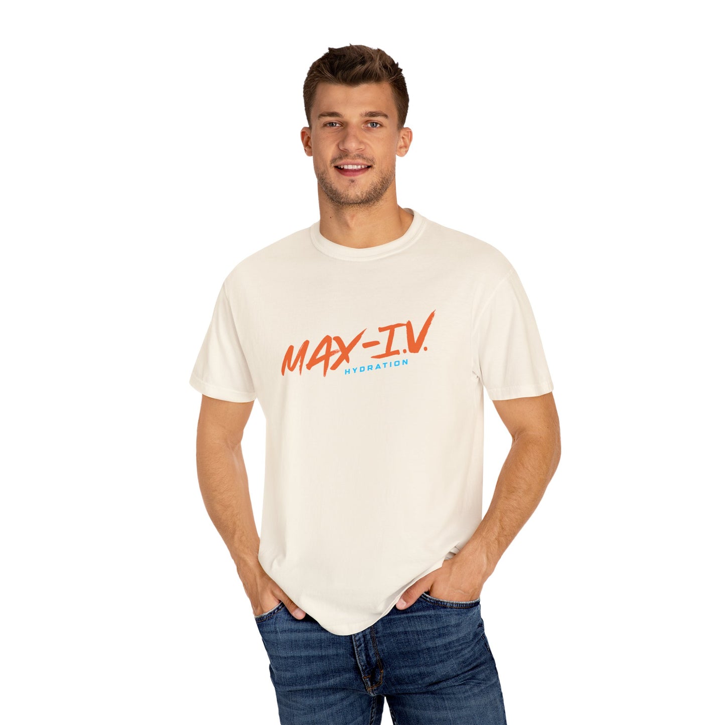 MAX-IV Cotton T-shirt (orange logo)