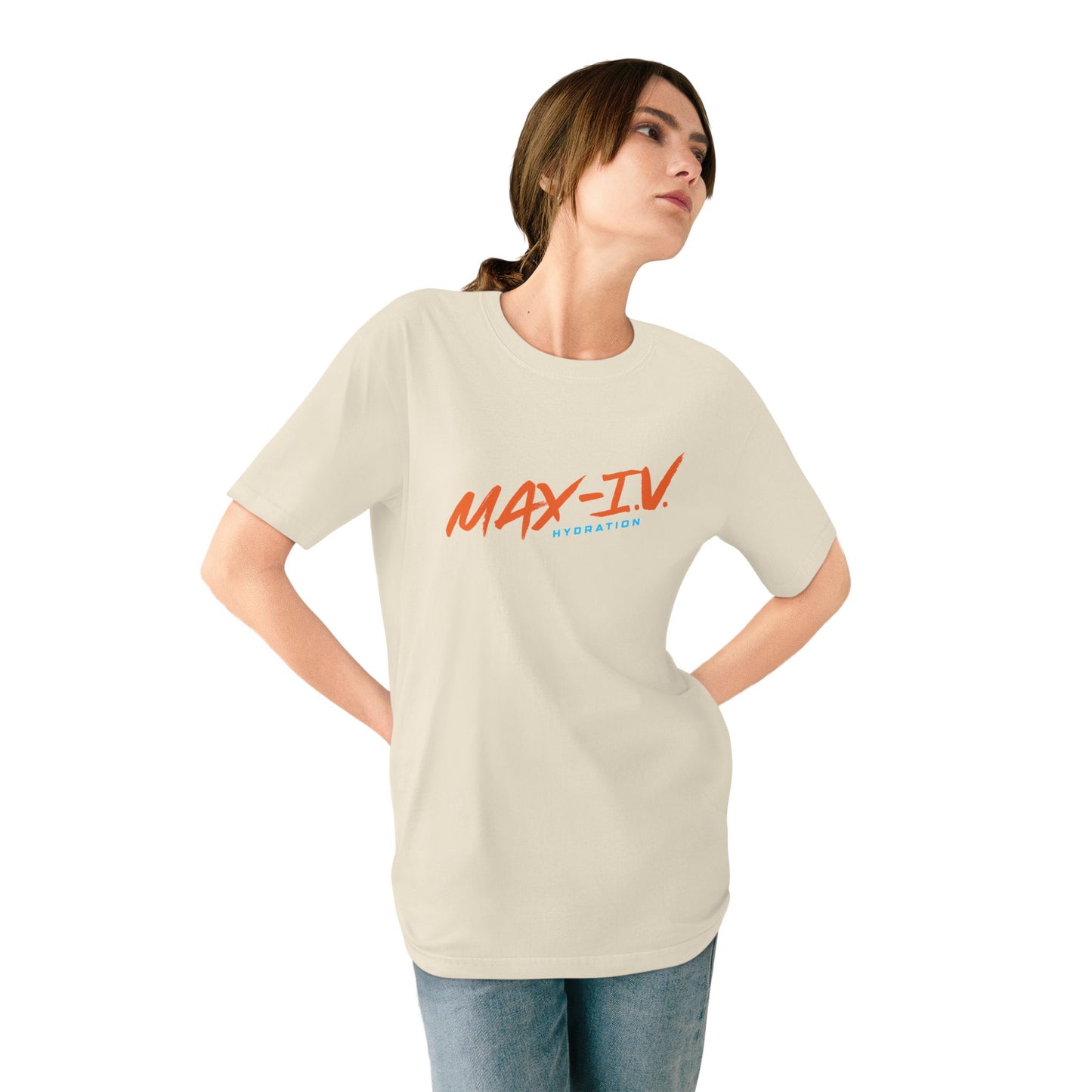 Organic MAX-IV Cotton T-shirt (orange logo)