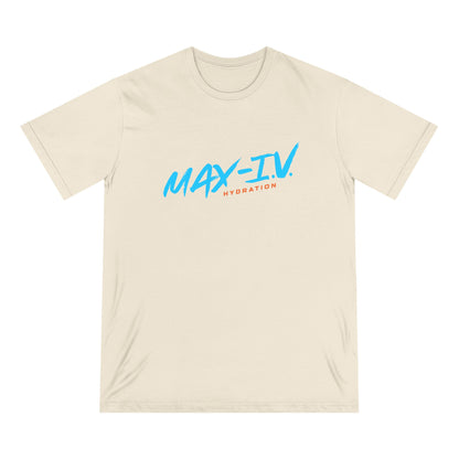 Organic MAX-IV Cotton T-shirt (blue logo)