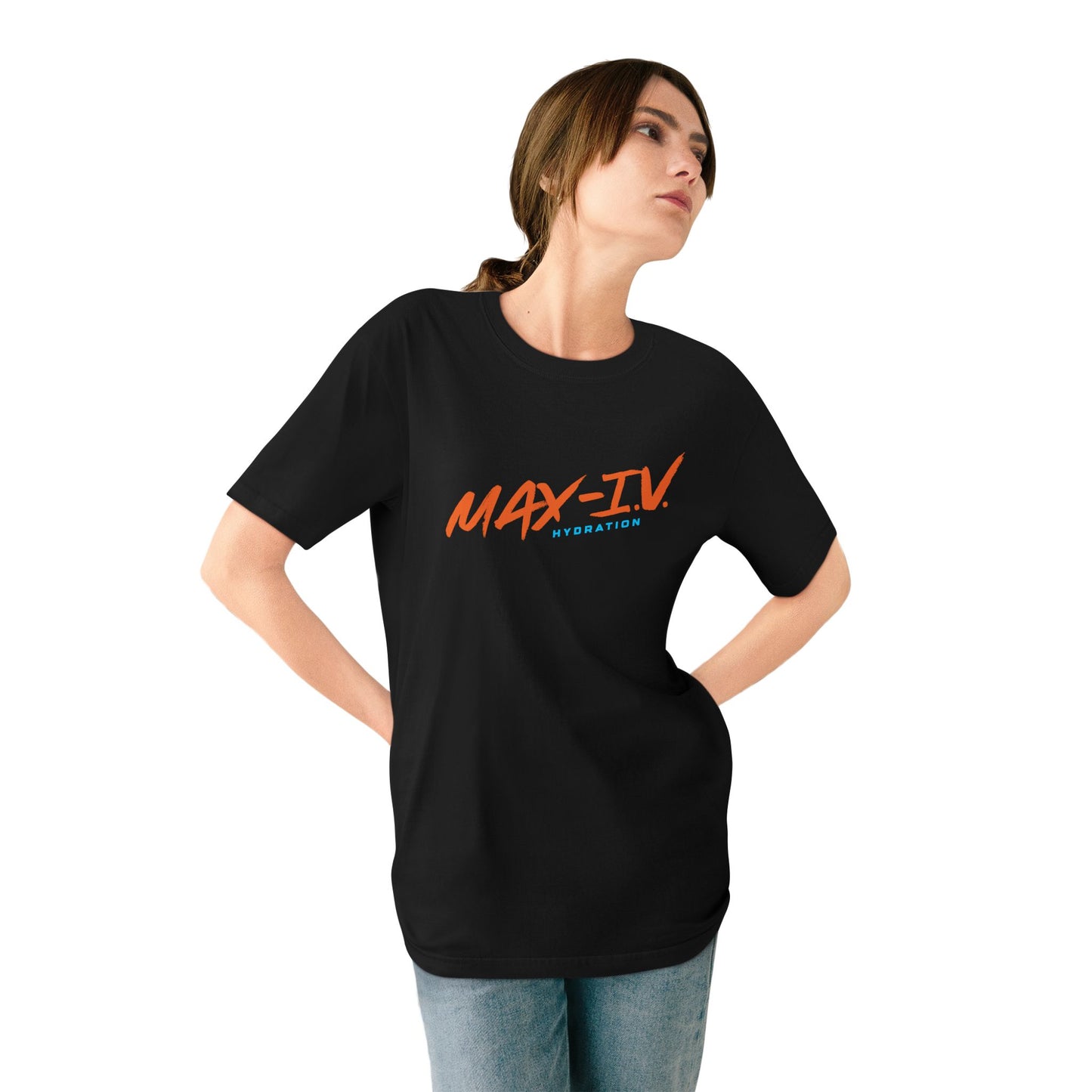 Organic MAX-IV Cotton T-shirt (orange logo)