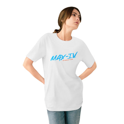 Organic MAX-IV Cotton T-shirt (blue logo)