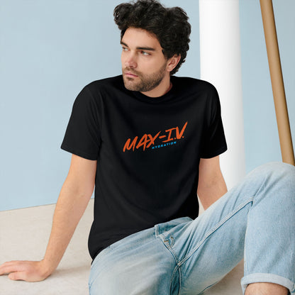 Organic MAX-IV Cotton T-shirt (orange logo)