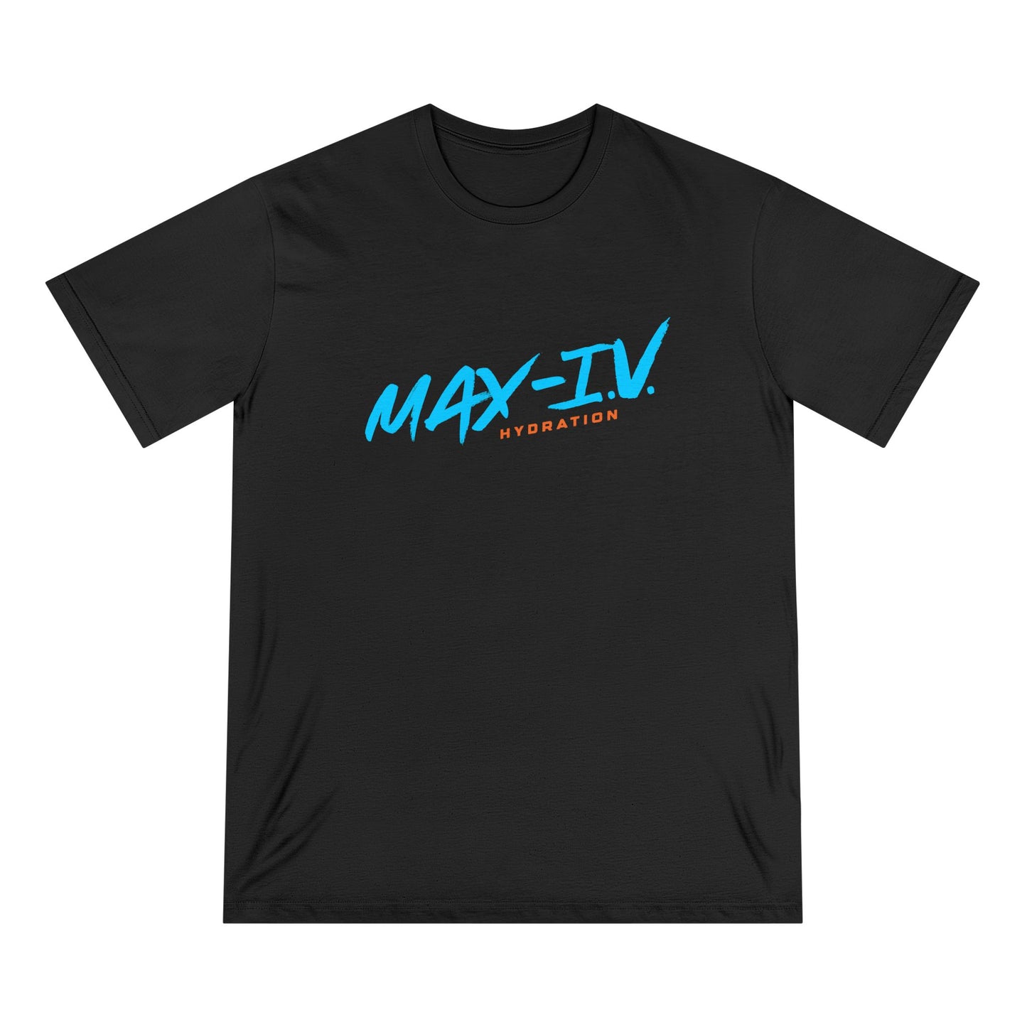 Organic MAX-IV Cotton T-shirt (blue logo)