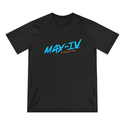 Organic MAX-IV Cotton T-shirt (blue logo)