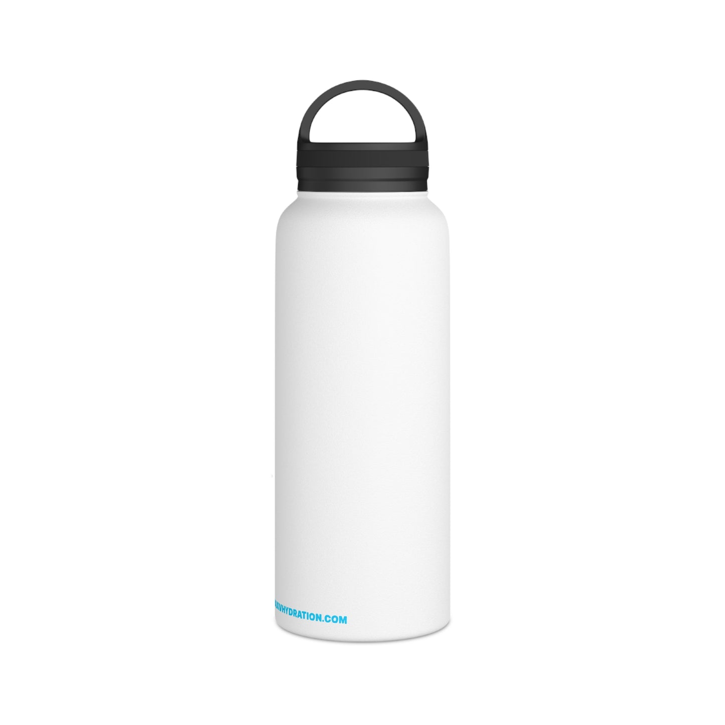 Max-IV Stainless Steel Water Bottle (orange logo), Handle Lid